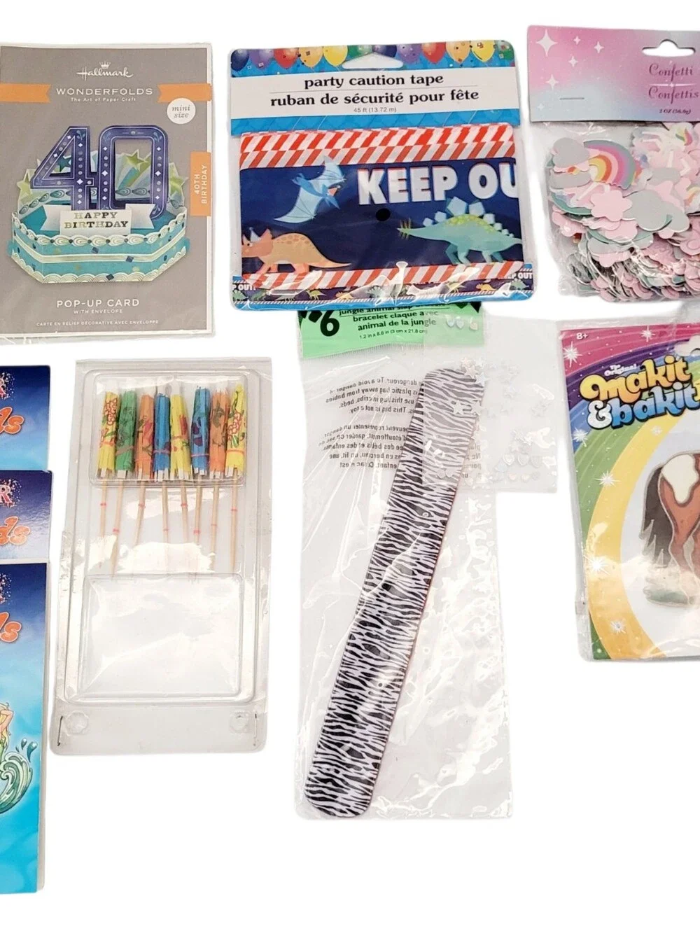(Lot Of 9)Assorted Party Supplies/Arts & Crafts/Horse Makit Bakit Suncatcher Kit